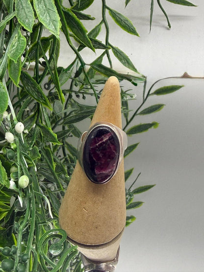Rare Eudialyte Ring — Emotional Healing, Heart Activation & Inner Strength (Size 6) Crystal Wellness