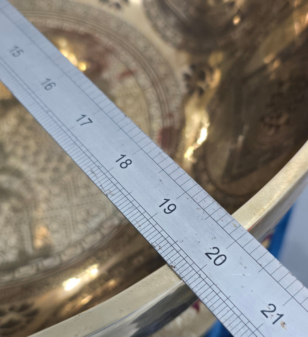 Extra Large Singing Bowl With Buddha Foot And Om Symbol Design Handcrafted With AAA Thick Material And High Quality 45cm, 17inch Crystal Wellness