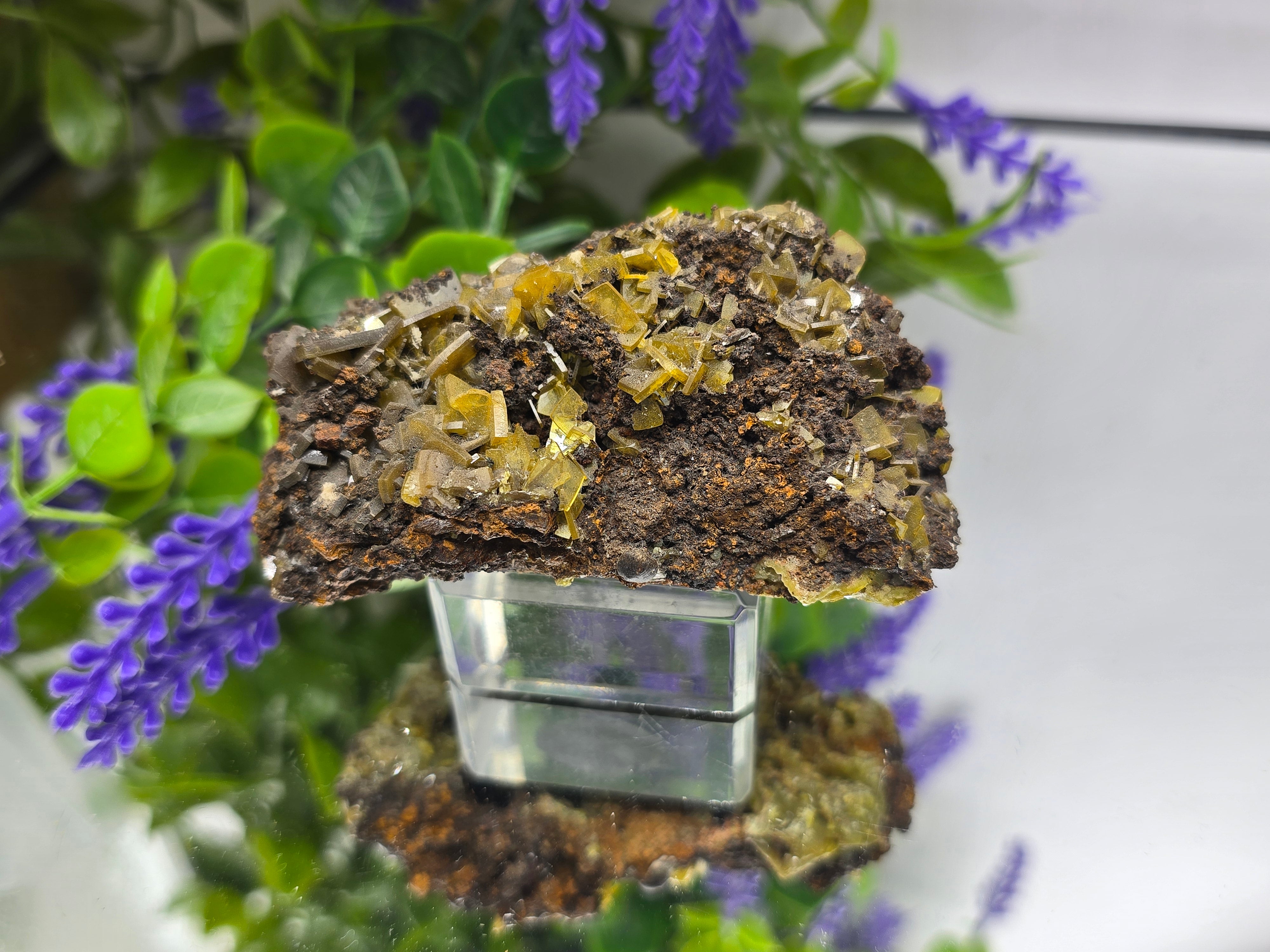 Natural Rare Wulfenite on Matrix – Golden Vision, Transformation & Inspired Action Crystal Wellness