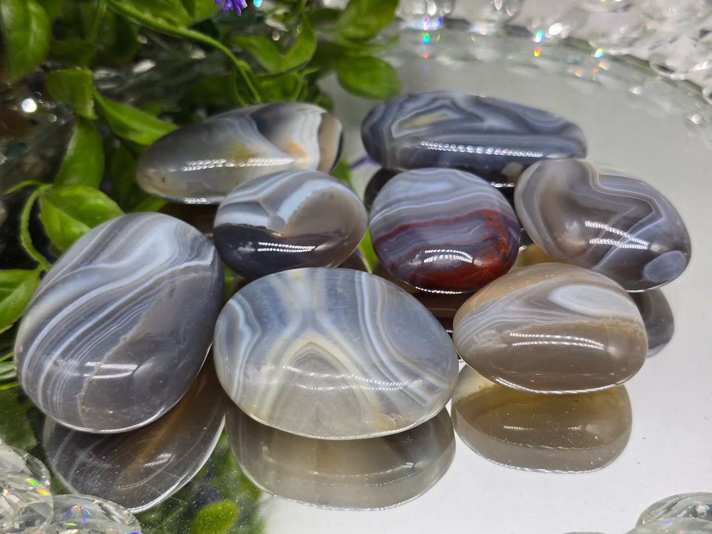 Botswana Agate Palm Stone – Emotional Balance | Gentle Protection | Grounded Strength Crystal Wellness