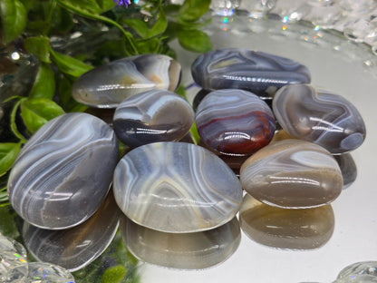 Botswana Agate Palm Stone – Emotional Balance | Gentle Protection | Grounded Strength Crystal Wellness