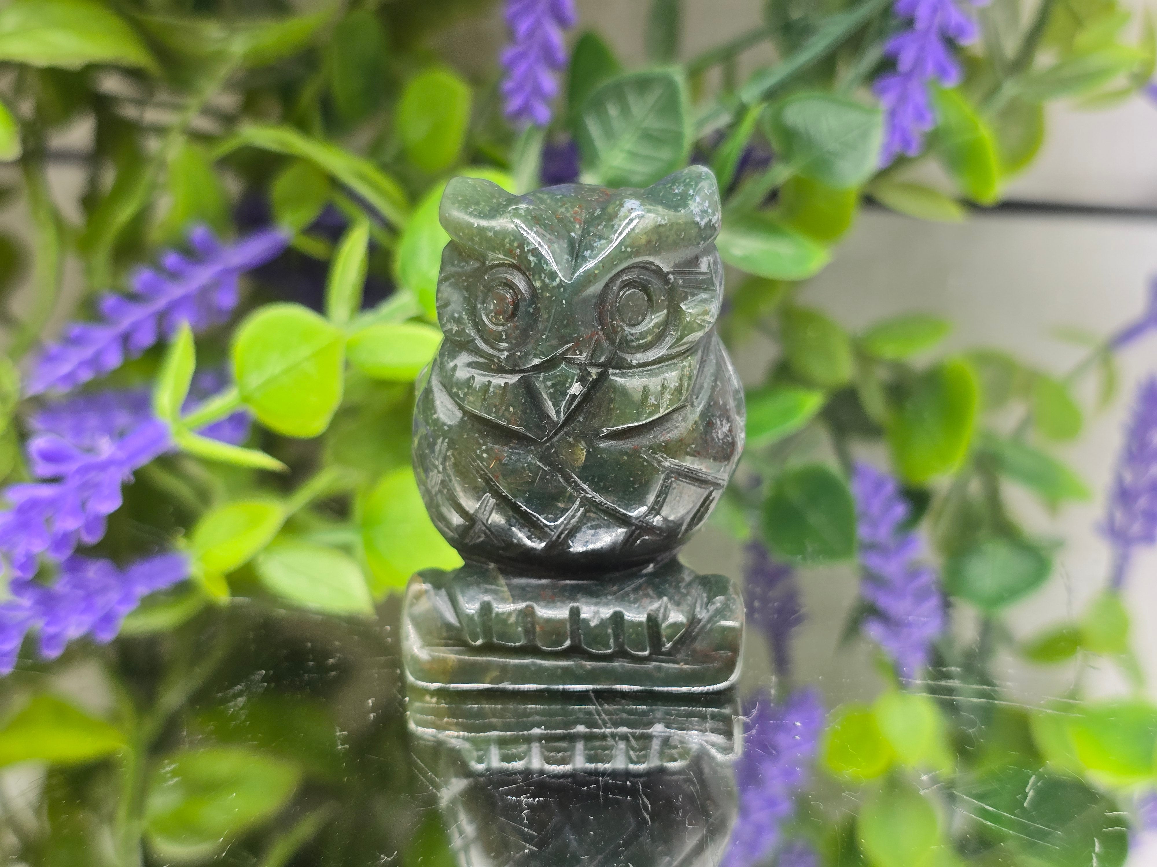 Gold Tiger's Eye Owl Crystal Wellness