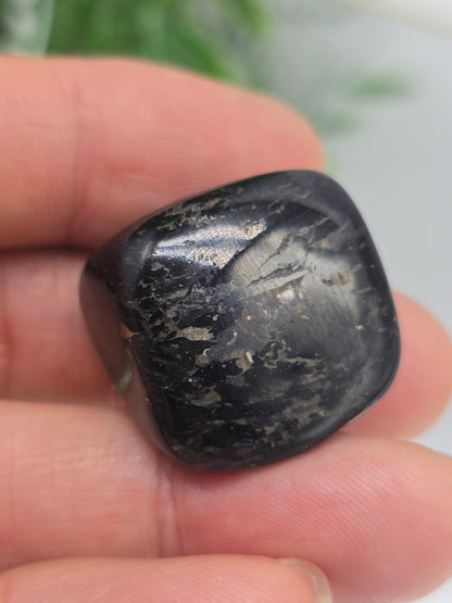 Genuine Nuumite Tumbled Stone (Stone of Ancient Protection & Personal Power) Crystal Wellness