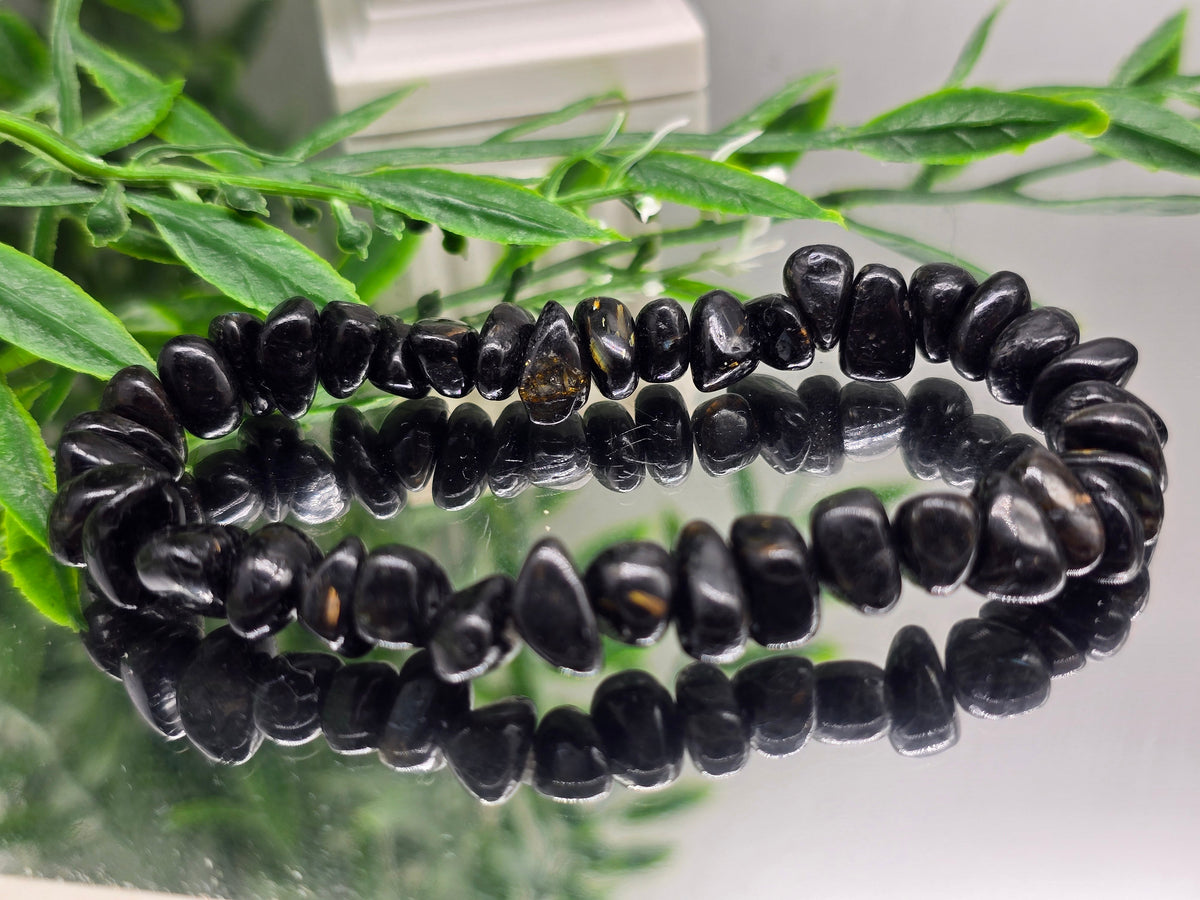Genuine Nuumite Bracelet | Stone of Ancient Protection, Transformation & Personal Power | 27.06g Crystal Wellness