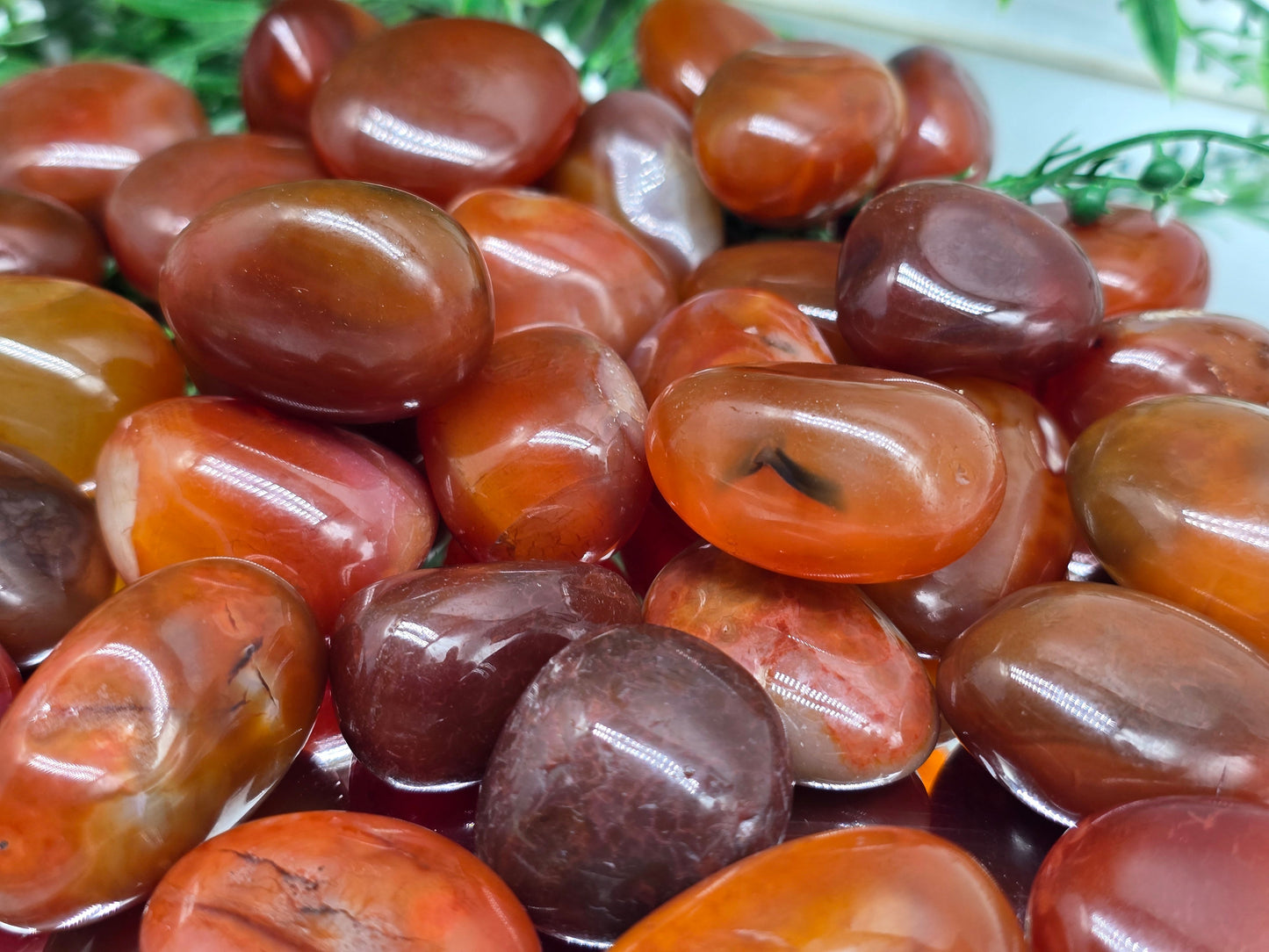 Carnelian Tumbled Stone – Stone of Motivation, Confidence & Empowered Action Crystal Wellness