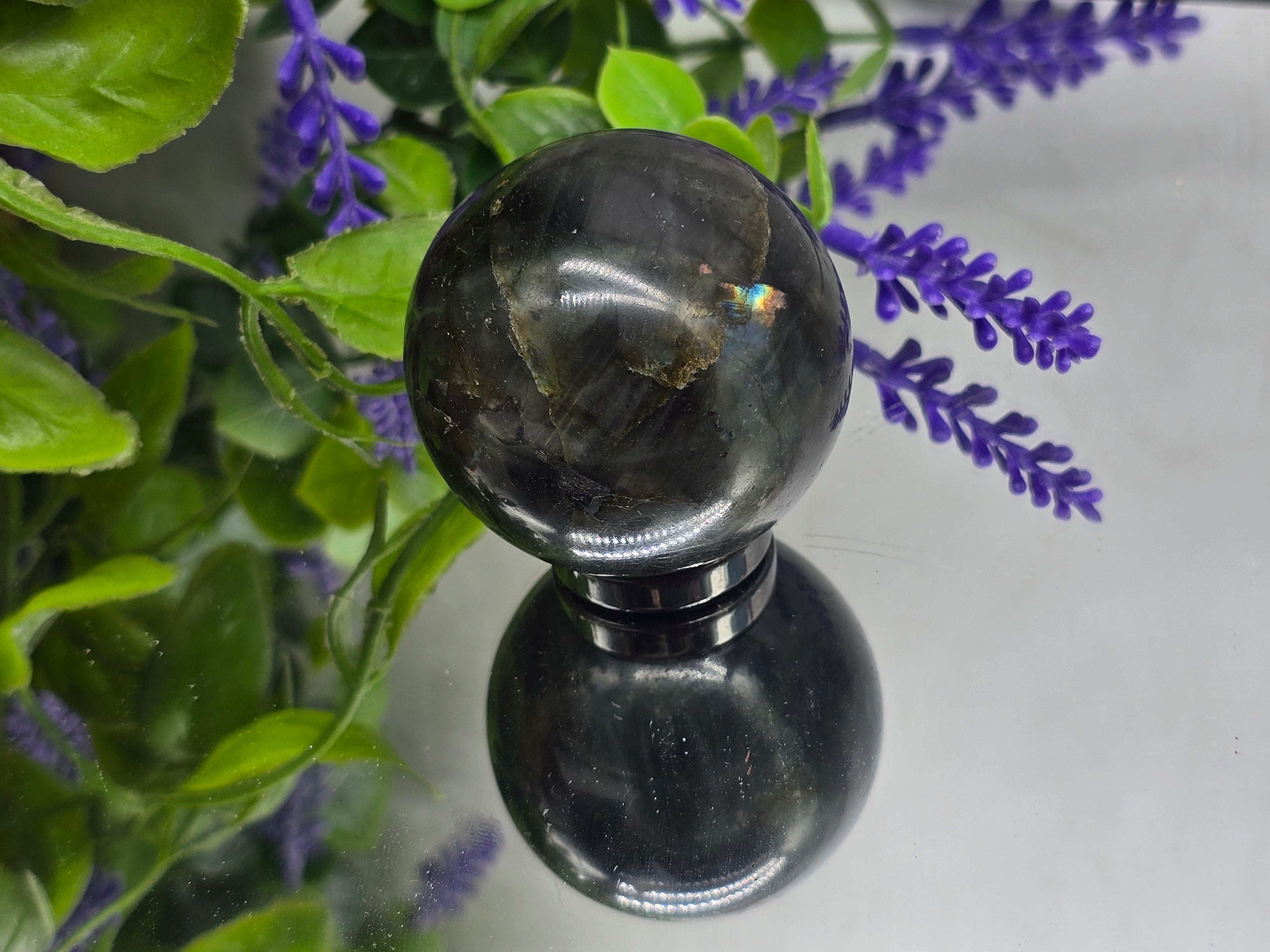 Mystic Aurora — Labradorite Sphere 4.5cm Crystal Wellness