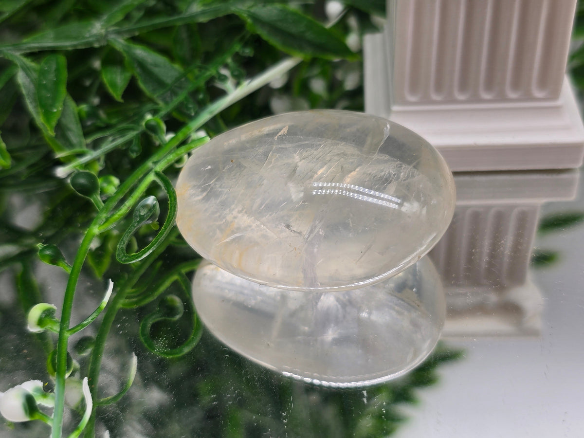 Premium Madagascar Clear Quartz Palmstone — Stone of Clarity, Amplification & Ultimate Power Crystal Wellness