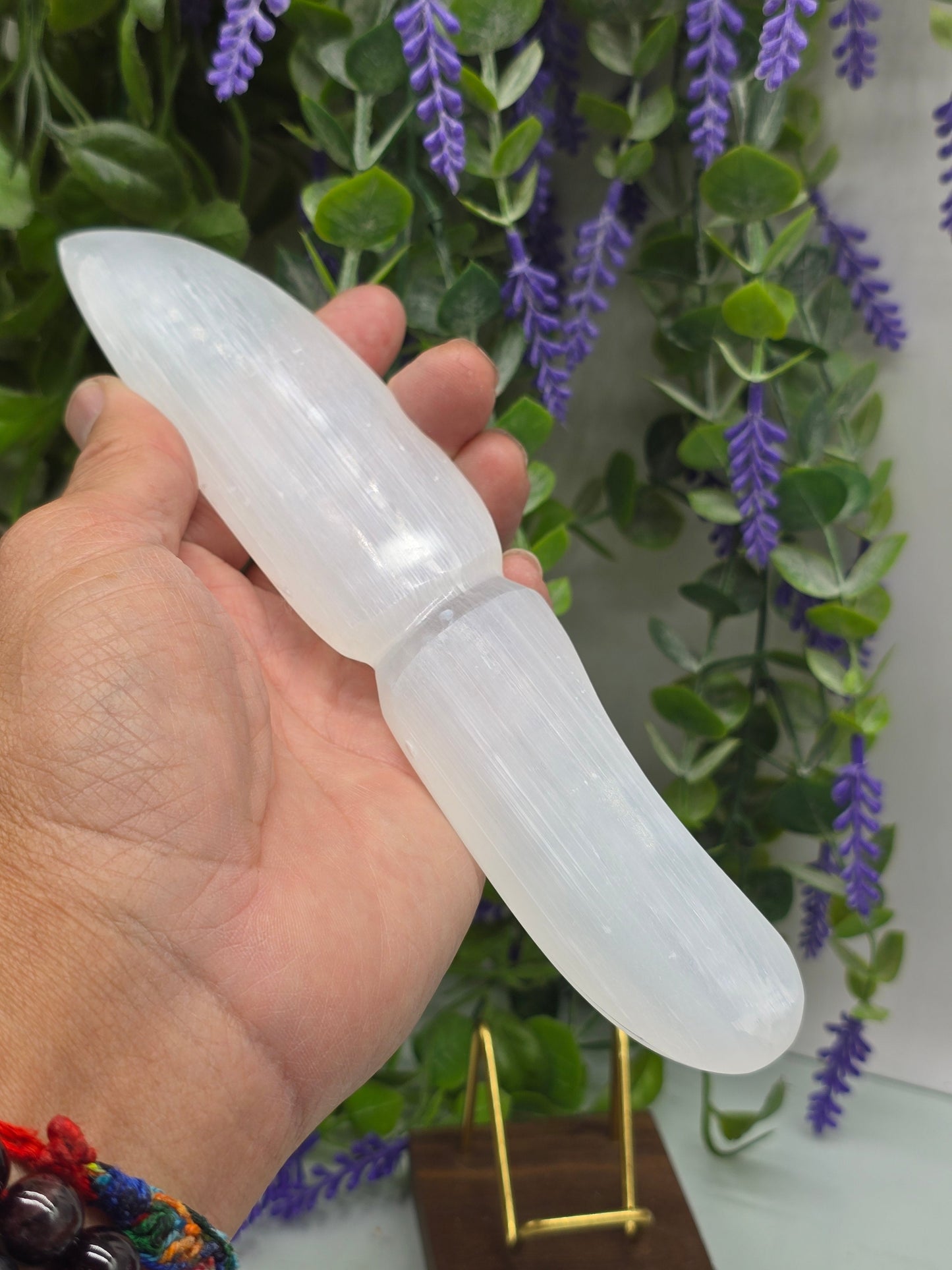Natural Selenite Spiritual Dagger – Stone of Cleansing, Clarity & Protection Crystal Wellness