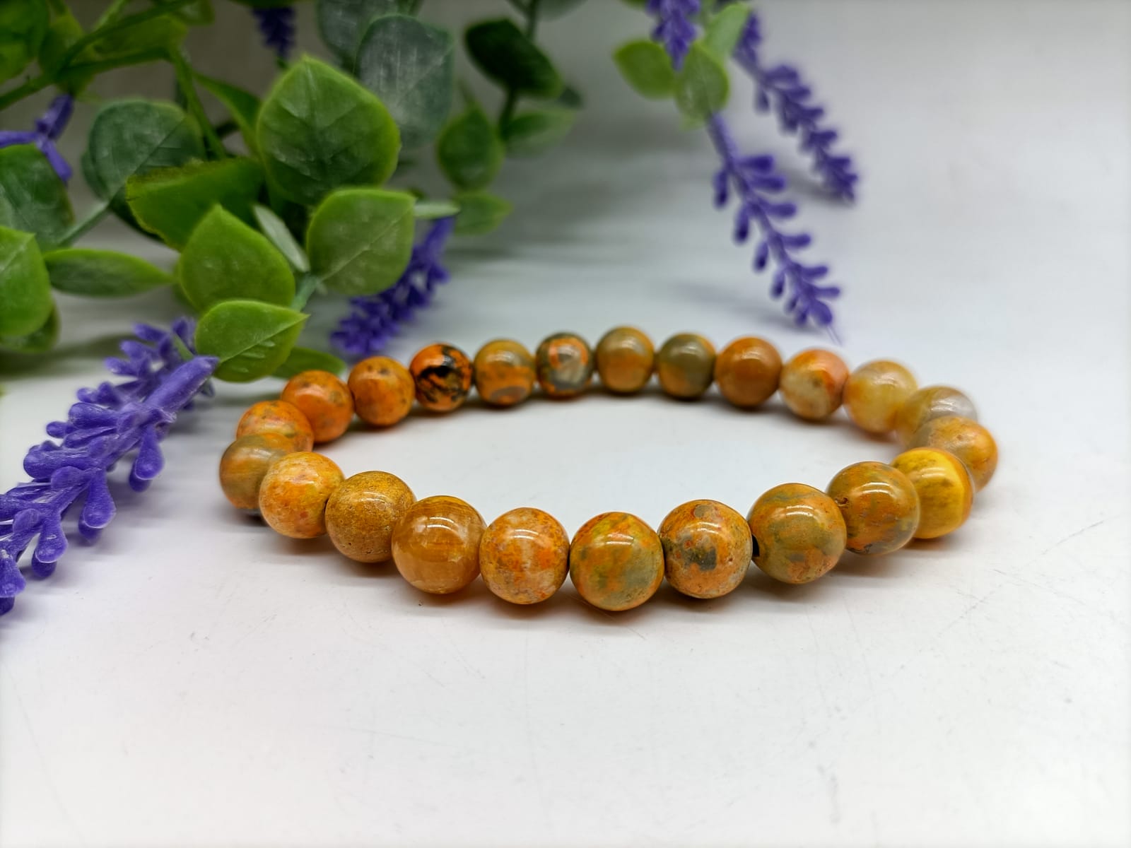 Bumblebee Jasper Beads Bracelet 8mm High Quality
