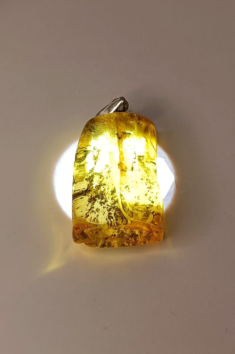Baltic Amber 925 Sterling Silver Pendant Crystal Wellness