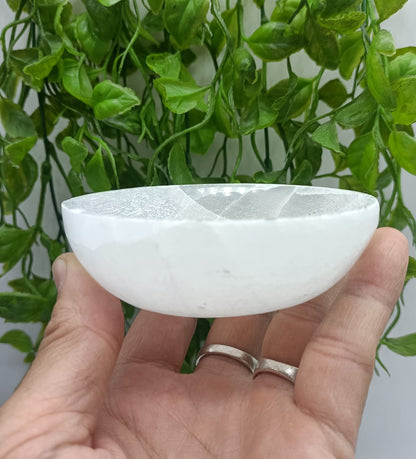Selenite Crystal Charging Bowl Small Round

