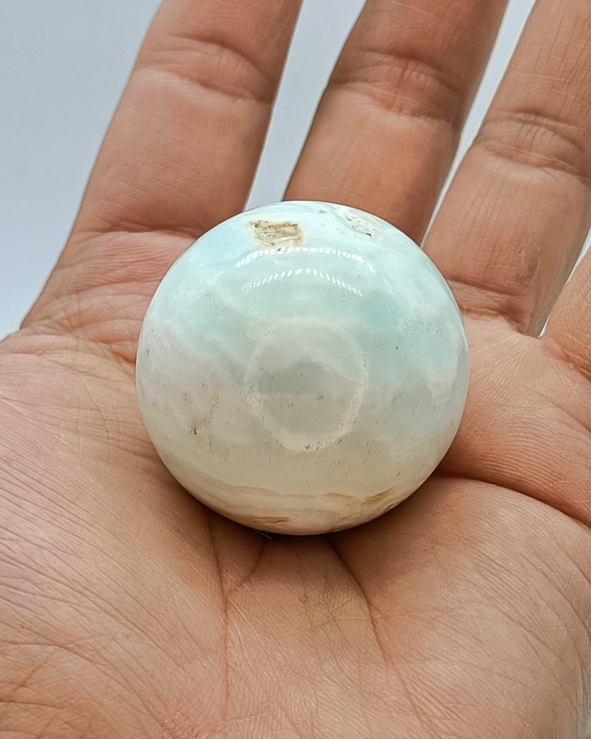 Caribbean Blue Calcite Spheres Crystal Wellness