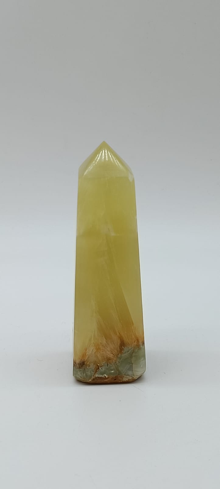 Banded Lemon Calcite Obelisk