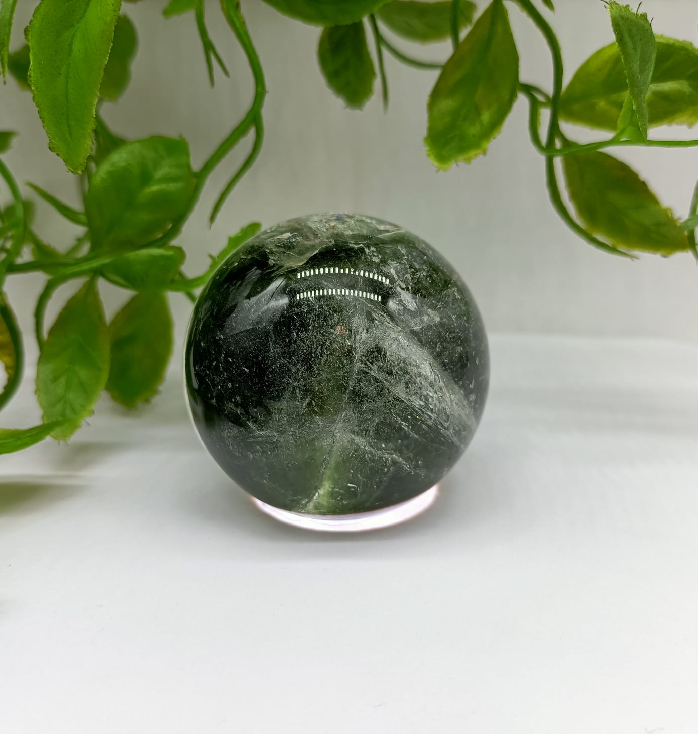 Green Phantom Sphere 209g Crystal Wellness