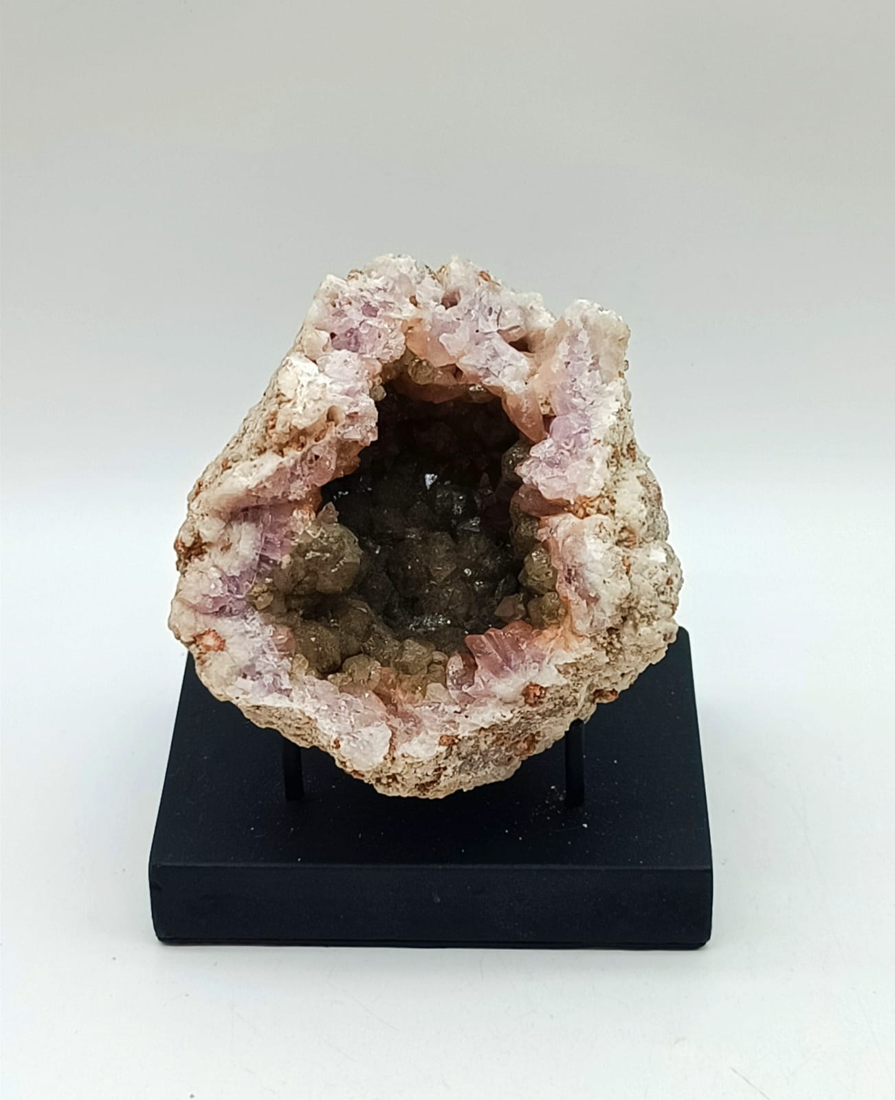Rare Pink Amethyst Geode AAA From Argentina 585g 105mm x 80mm Crystal Wellness