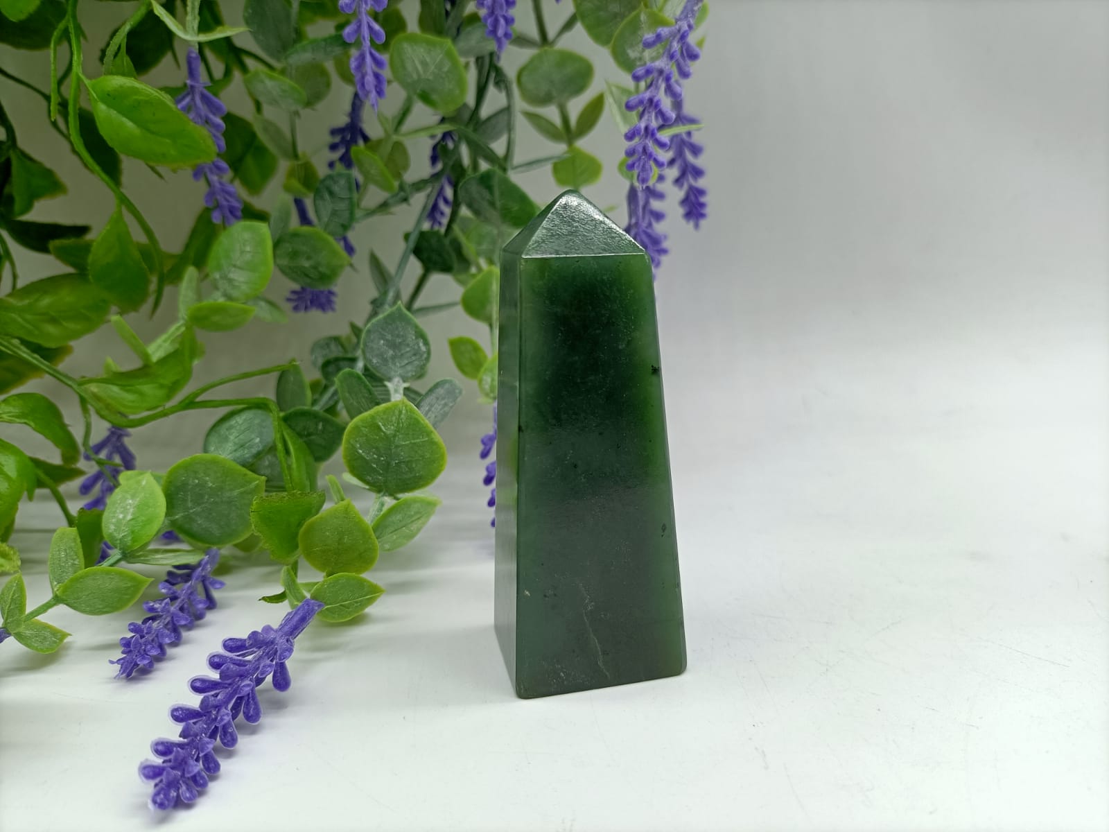 Nephrite Jade Tower Crystal Wellness