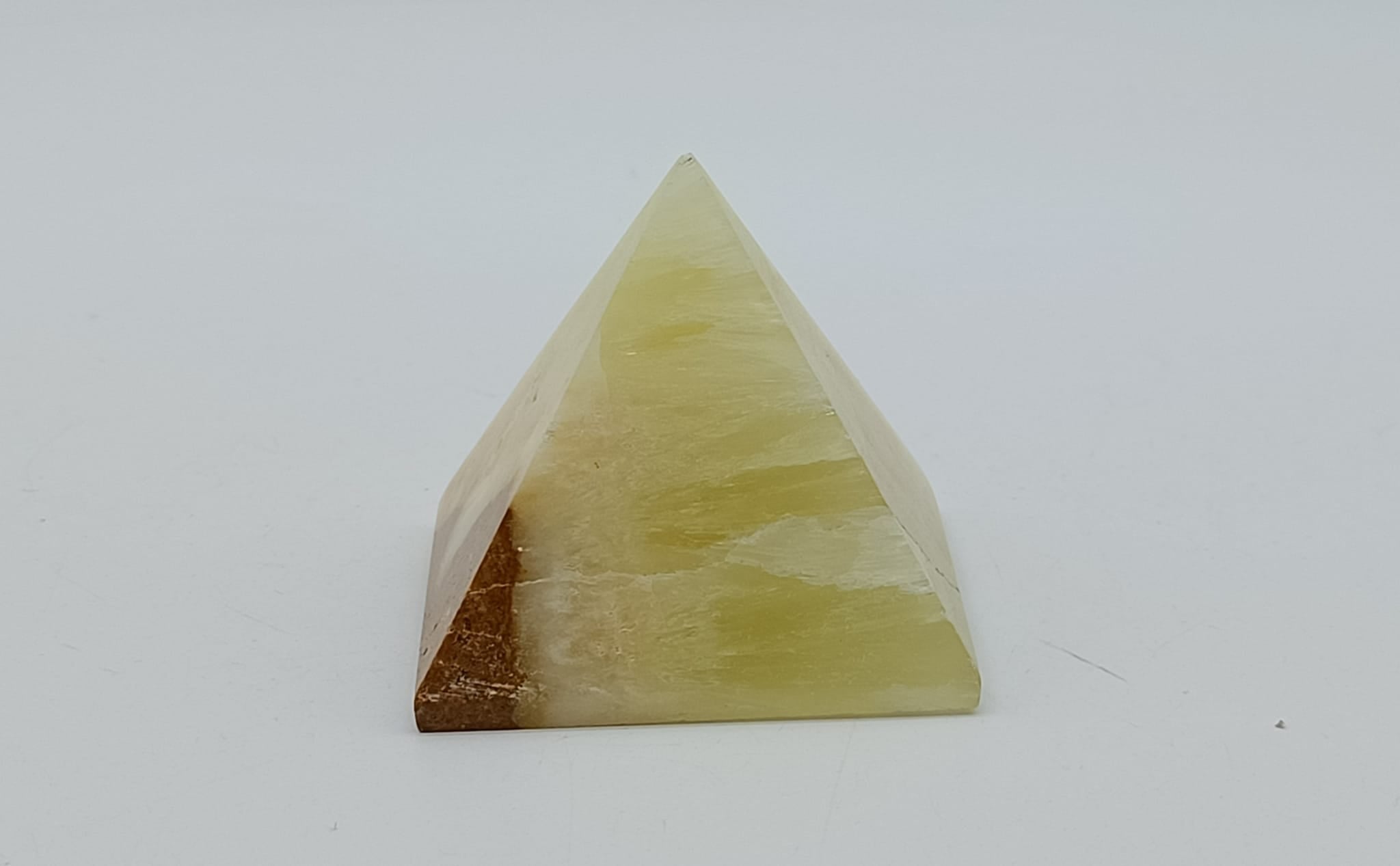 Lemon Calcite Pyramid