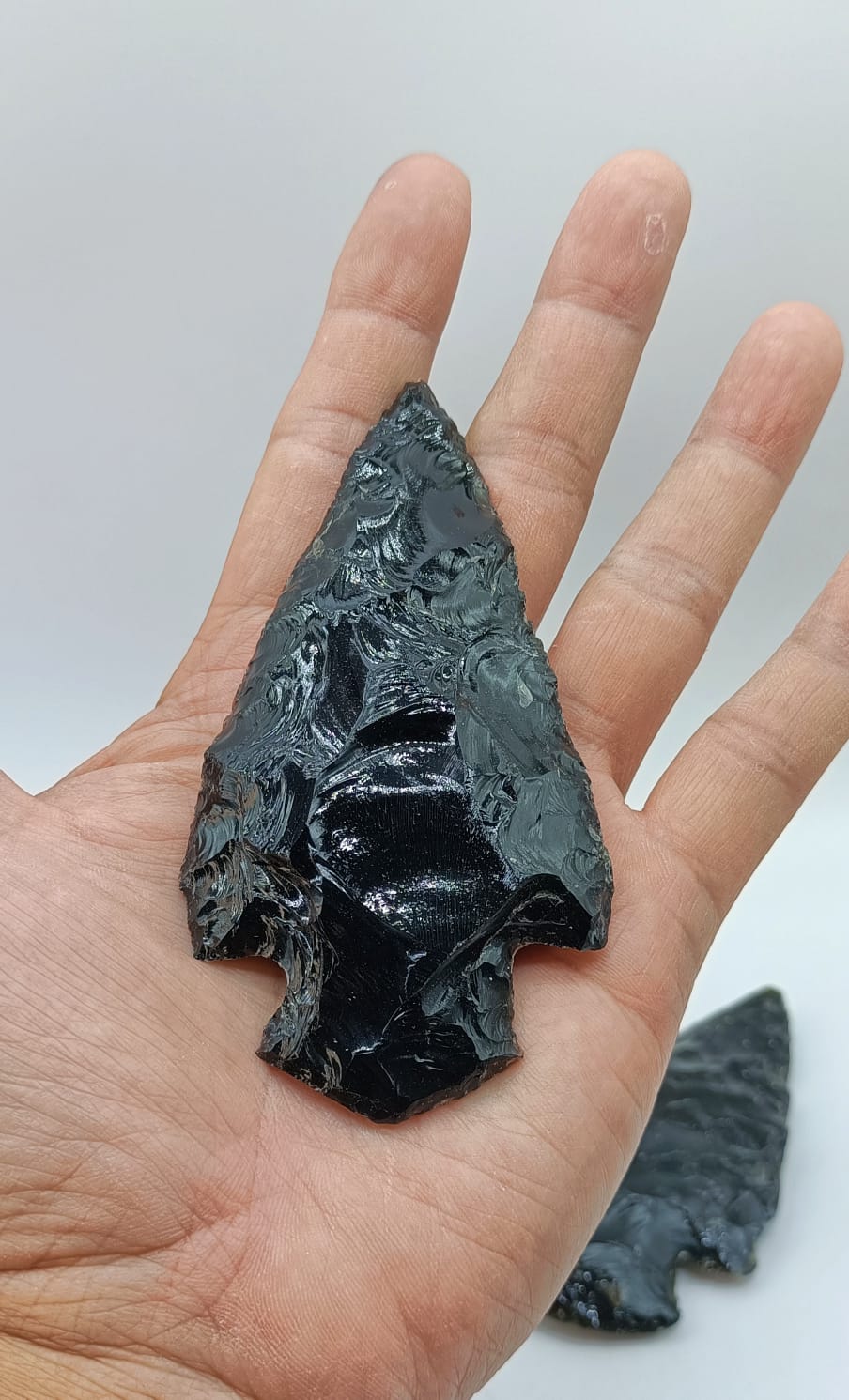 Black Obsidian Large Arrowhead Crystal Wellness