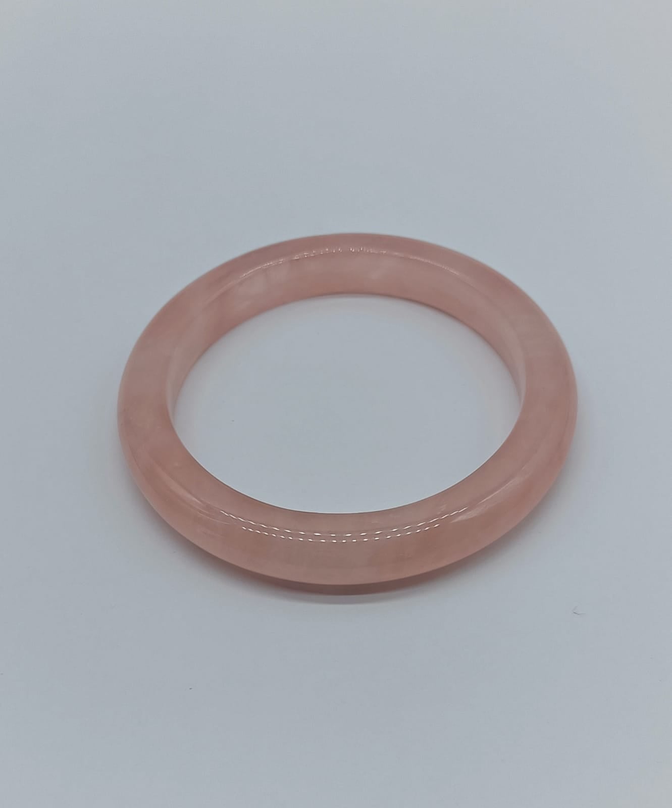 Rose Quartz Bangle - Diameter 6cm Crystal Wellness