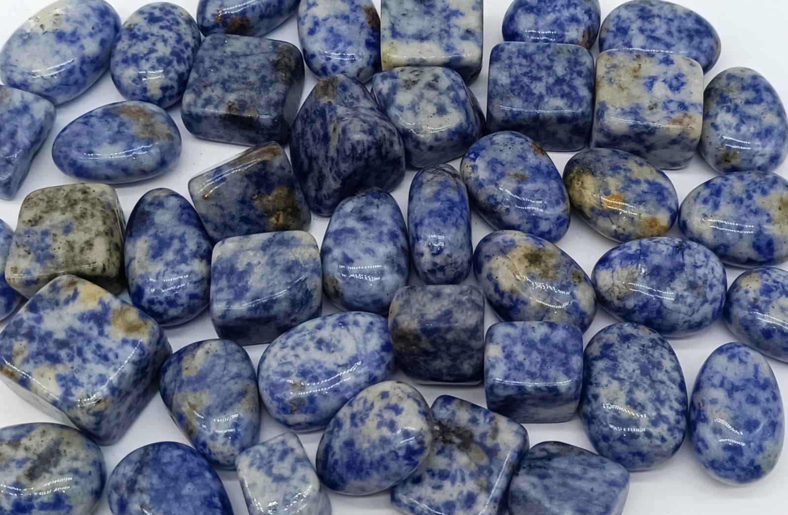 Light Blue Jasper Rocks Blue Spot Jasper Tumbled Stone – Crystal Wellness