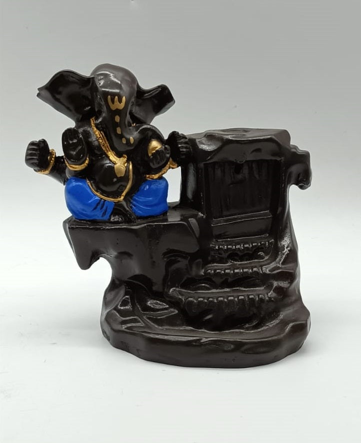 Ganesh Blue Backflow Incense Burner