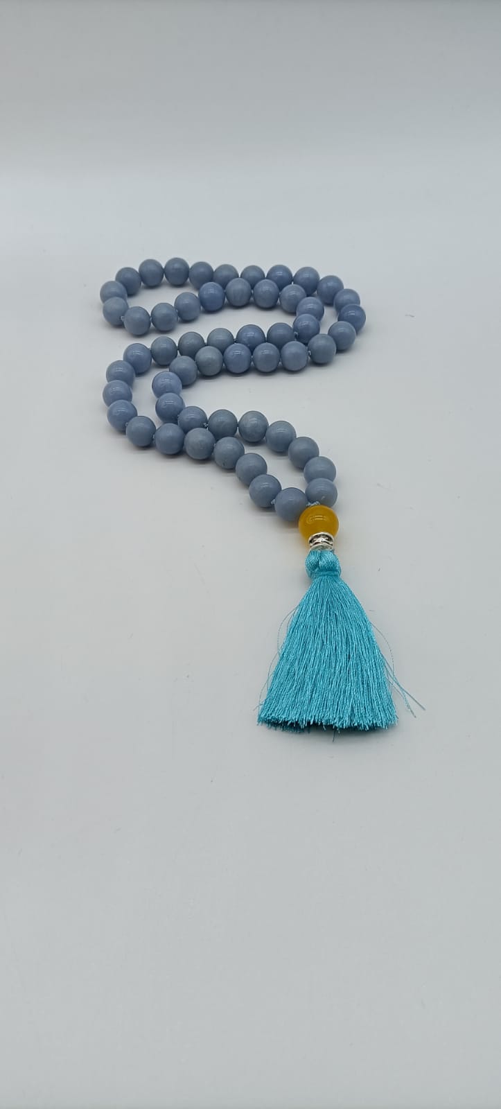 Angelite 12mm Mala Beads