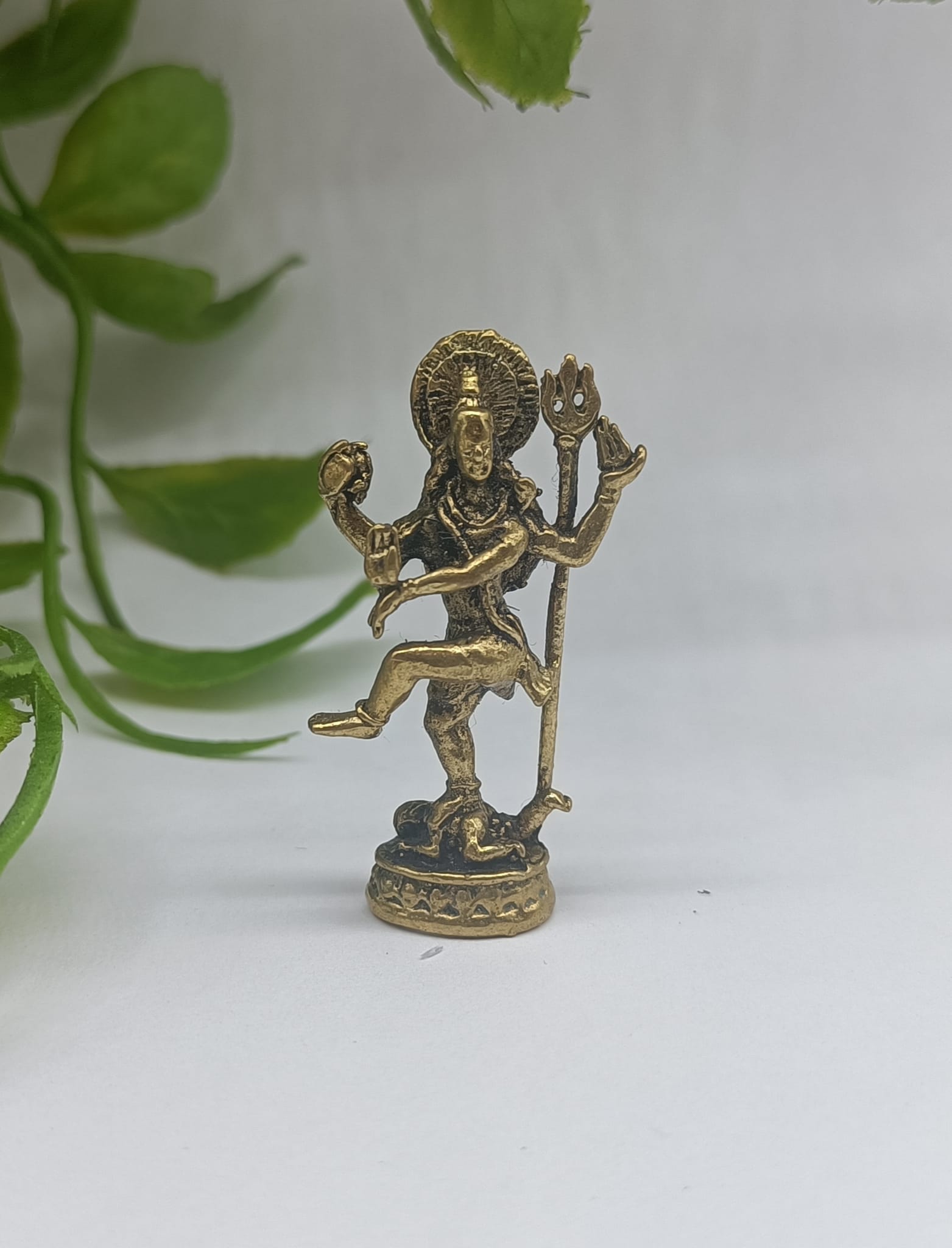 Brass Statue Shiva 40mm x 20mm Crystal Wellness
