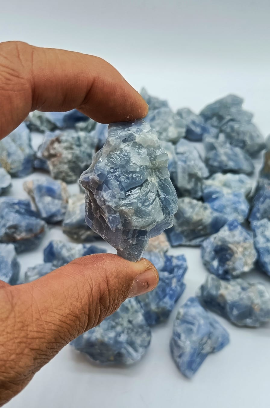 Blue Calcite Raw - Crystal Wellness