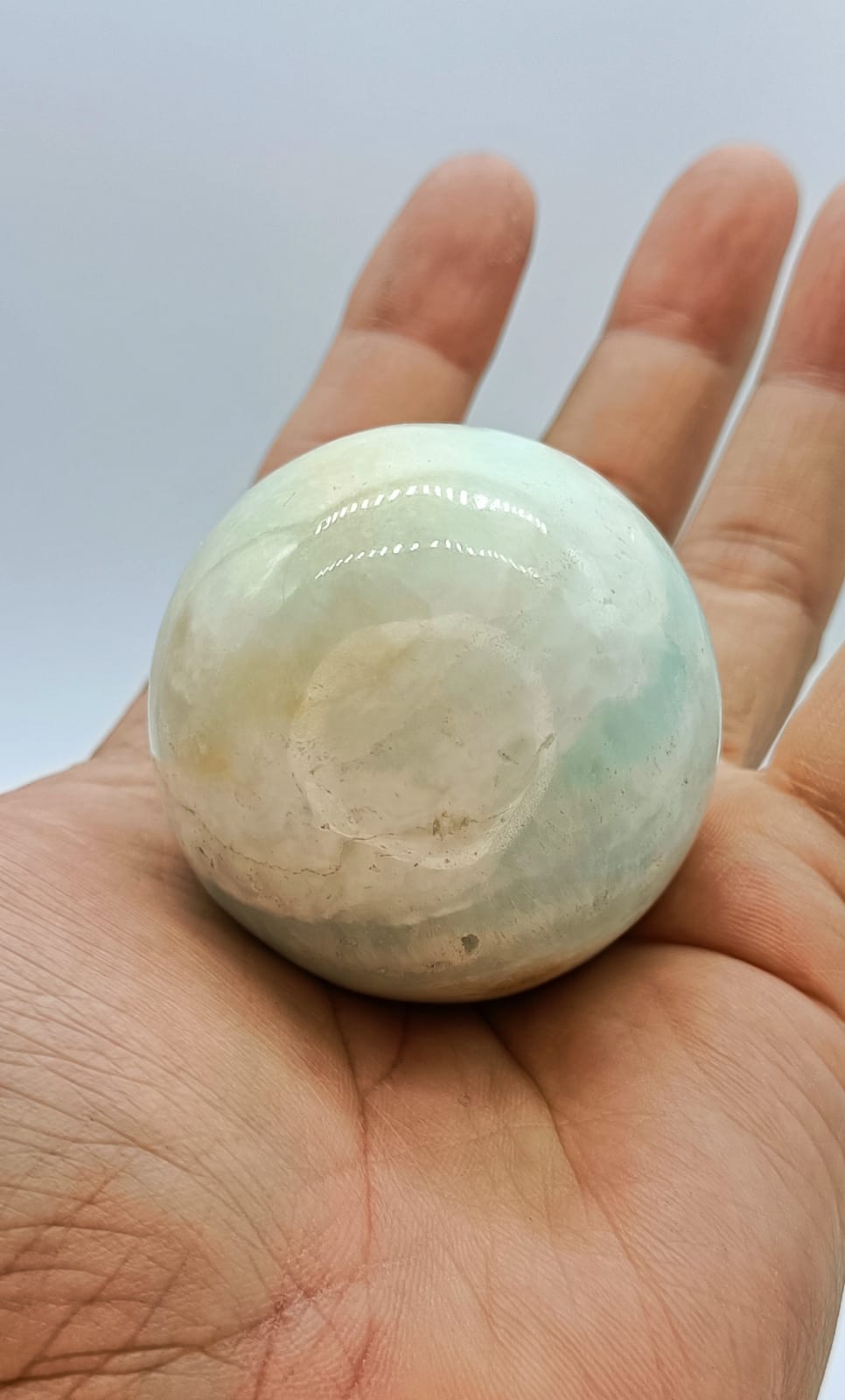 Caribbean Blue Calcite Spheres Crystal Wellness