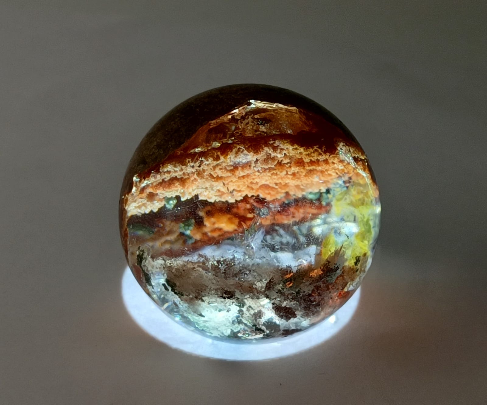 Lodolite Sphere High Grade 52g 35mm Crystal Wellness