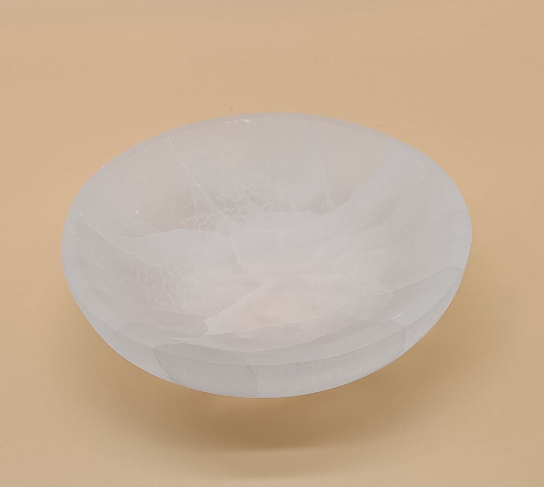 Selenite Crystal Charging Bowl Large Round