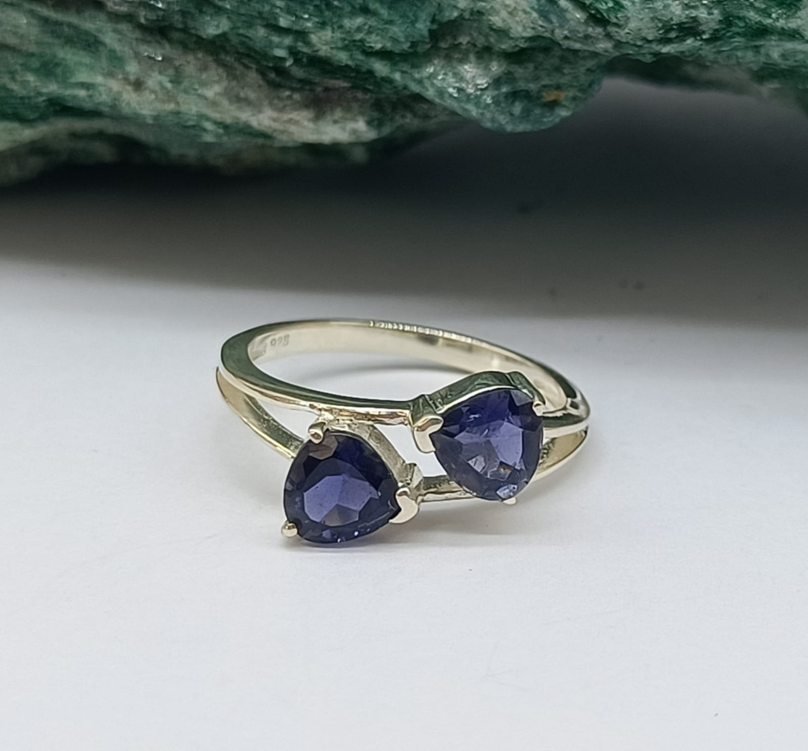 Iolite 925 Sterling Silver Ring Size 7 Crystal Wellness