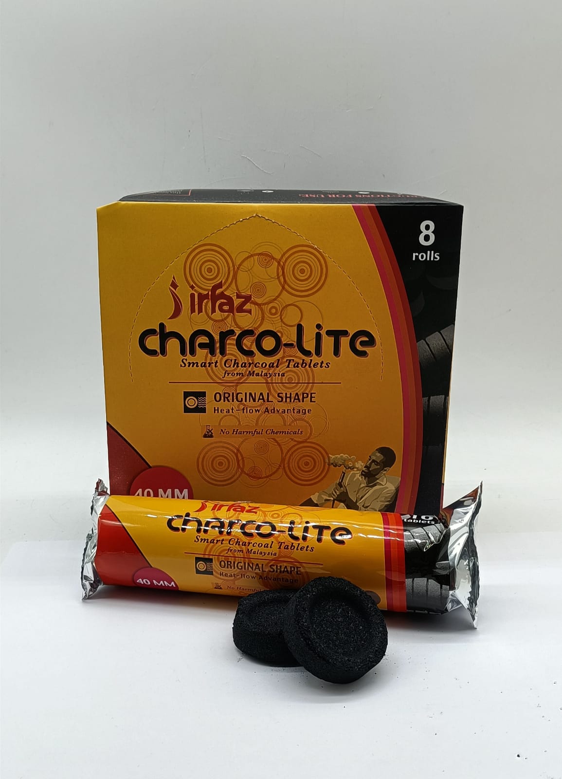 Charcoal - Charco-Lite 40mm Quick Lite 10 Tablets