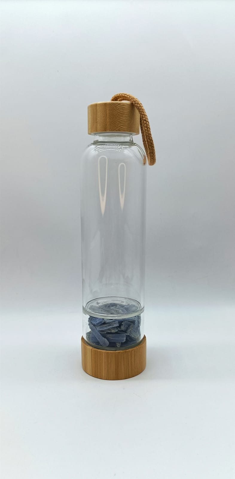 Blue Kyanite Energise Healing Bamboo Water Bottle