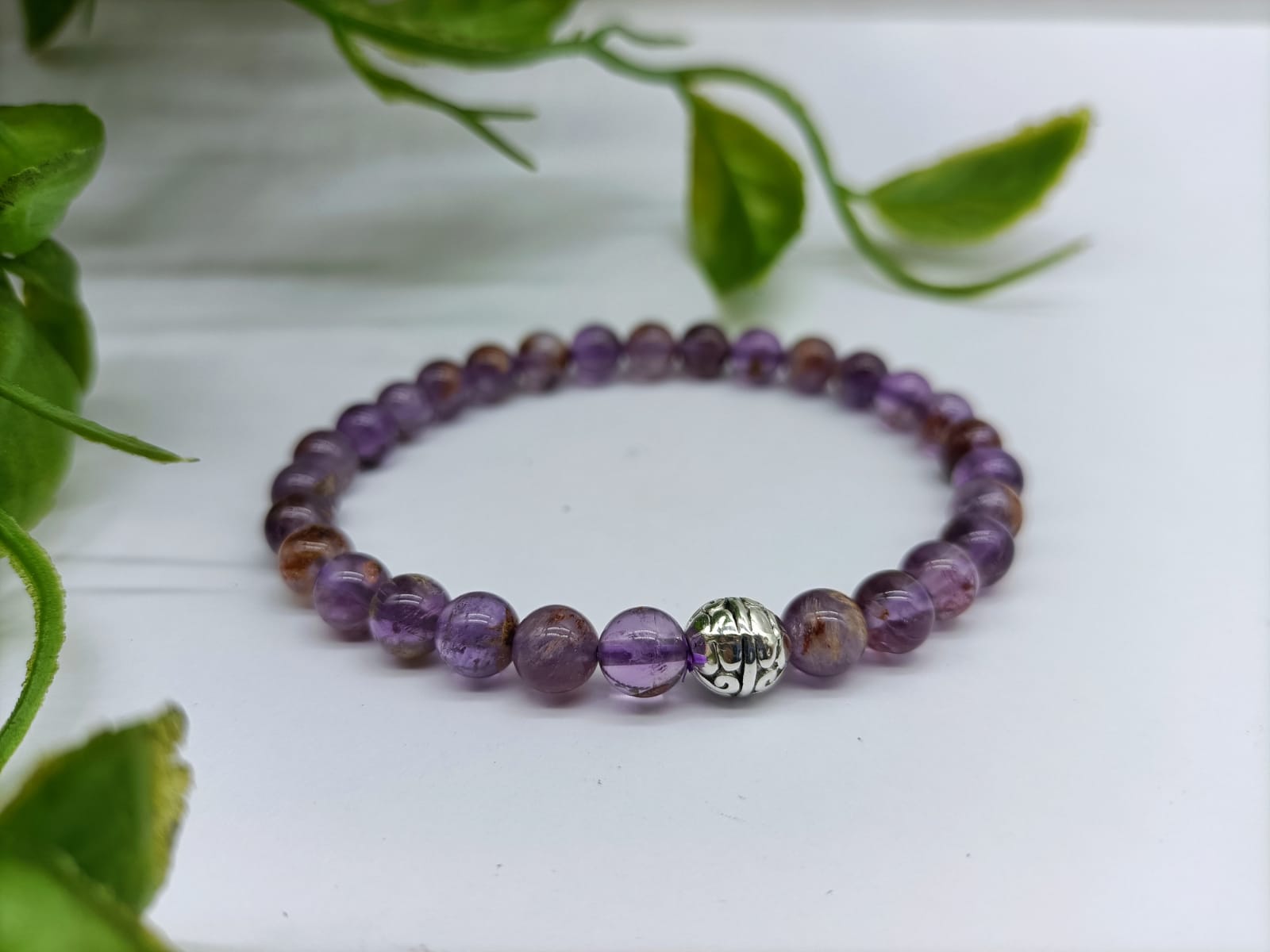 Super Seven 6mm Beads Bracelet Crystal Wellness