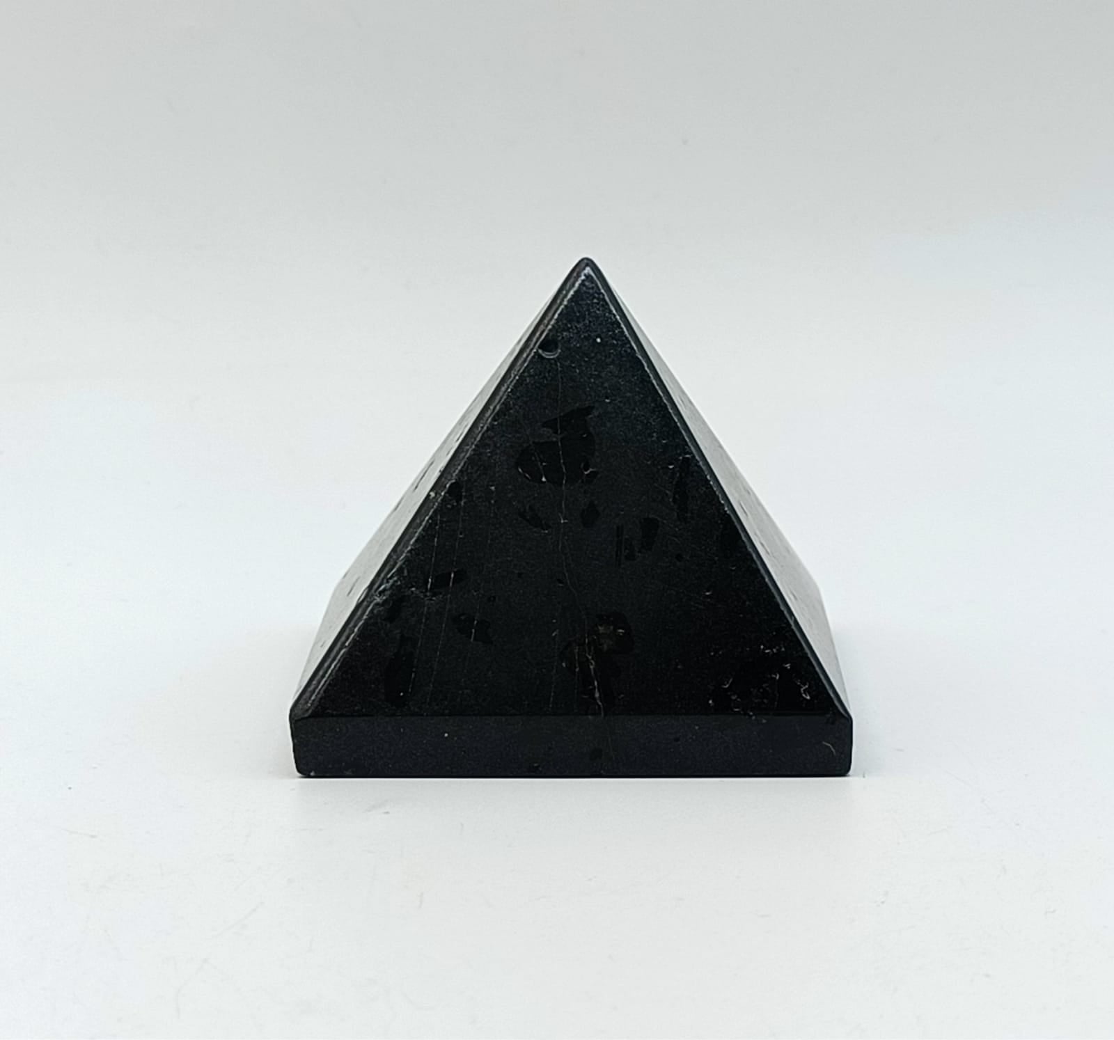 Black Tourmaline Pyramid 177g 60mm x 60mm Crystal Wellness