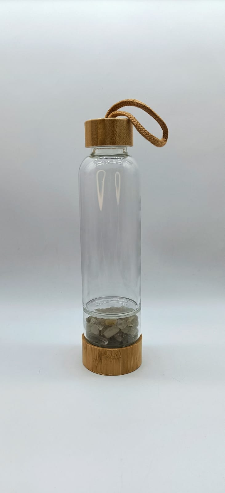 Golden Rutilated Energise Healing Bamboo Water Bottle
