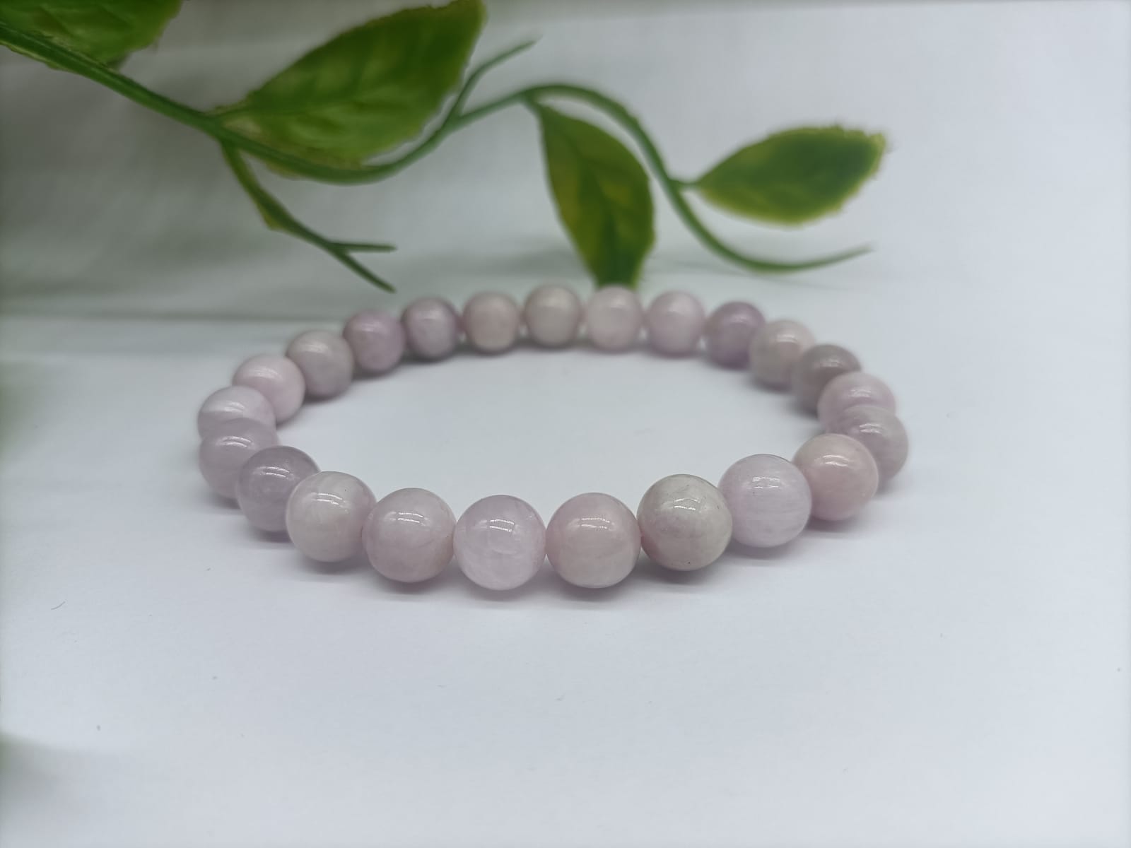 Kunzite Beads Bracelet Crystal Wellness