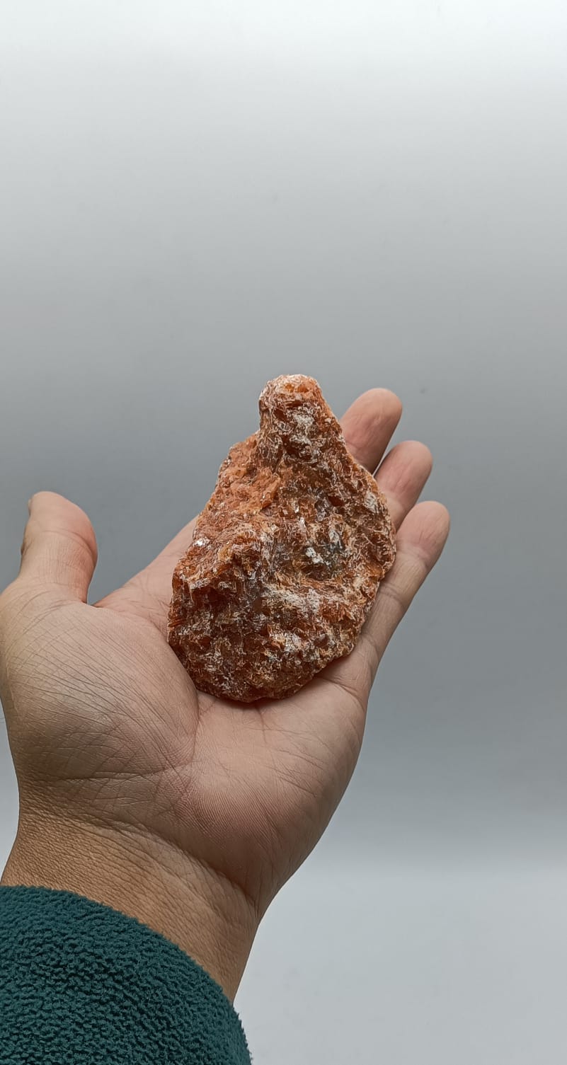 Red Calcite Raw Approximately 279 Grams