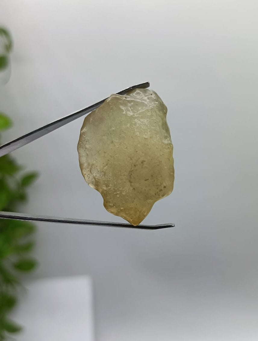 Authentic Libyan Desert Glass AAA 9.26g 33x25mm Crystal Wellness