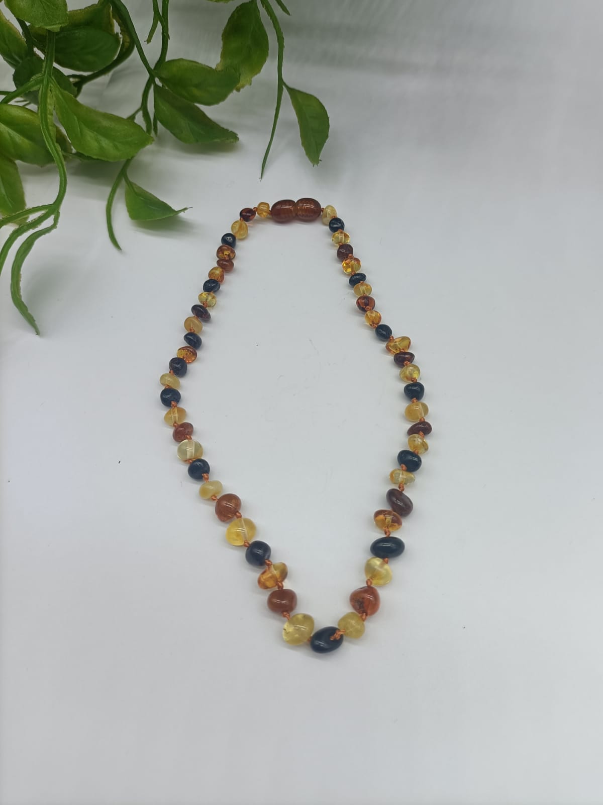 Baroque Multi 4 Colours Baby Amber Necklace High Grade Crystal Wellness