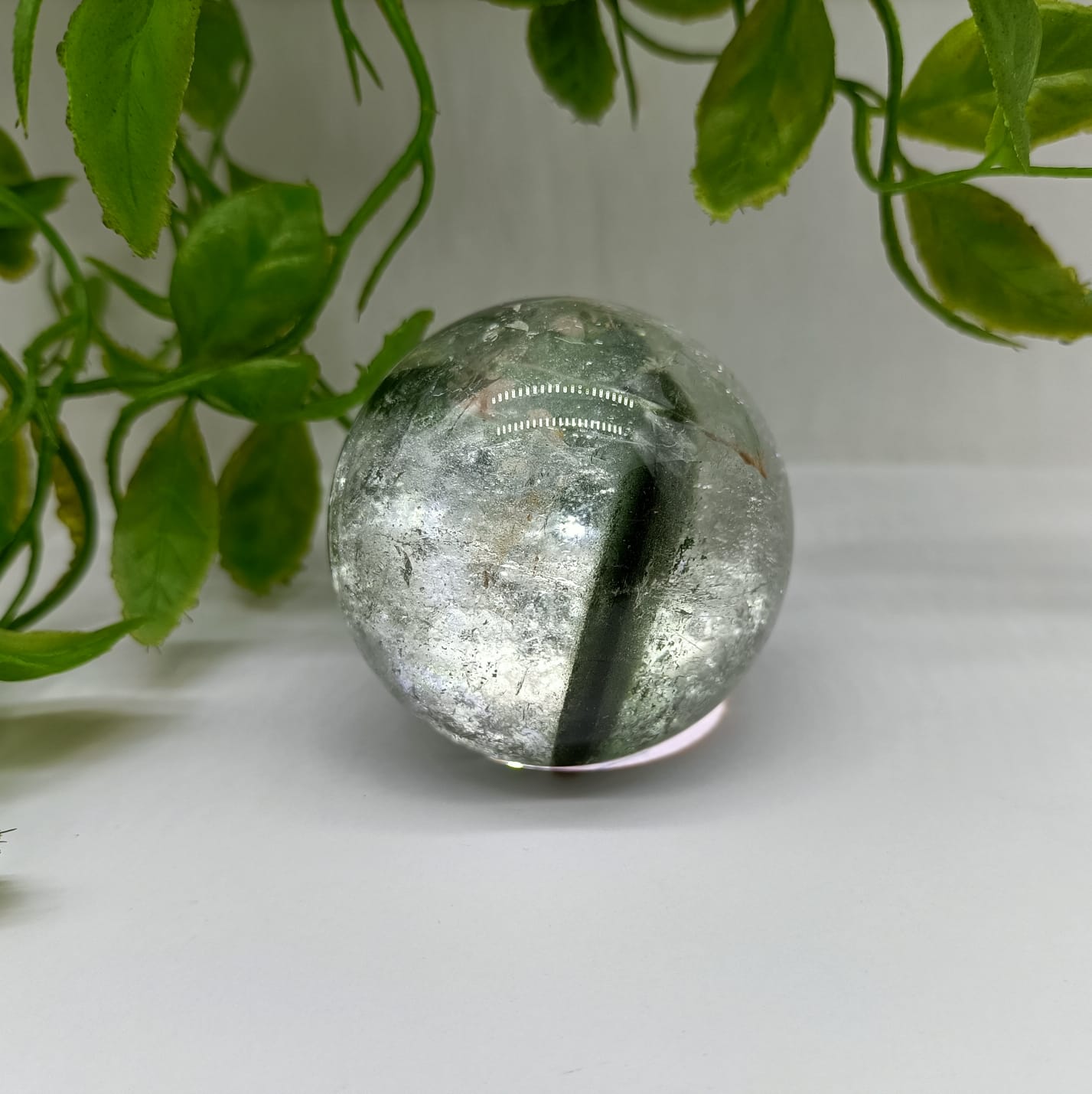 Green Phantom Sphere 209g Crystal Wellness