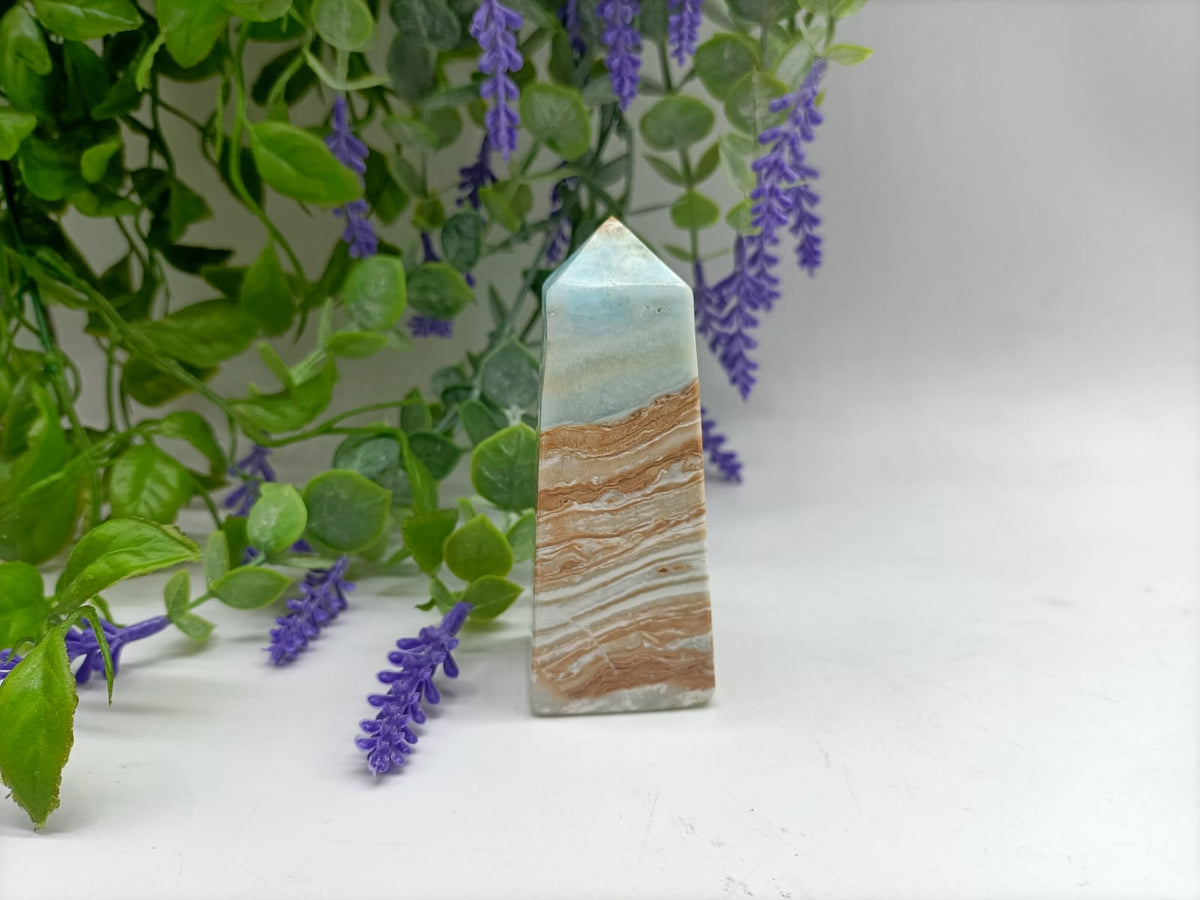Caribbean Blue Calcite Tower


