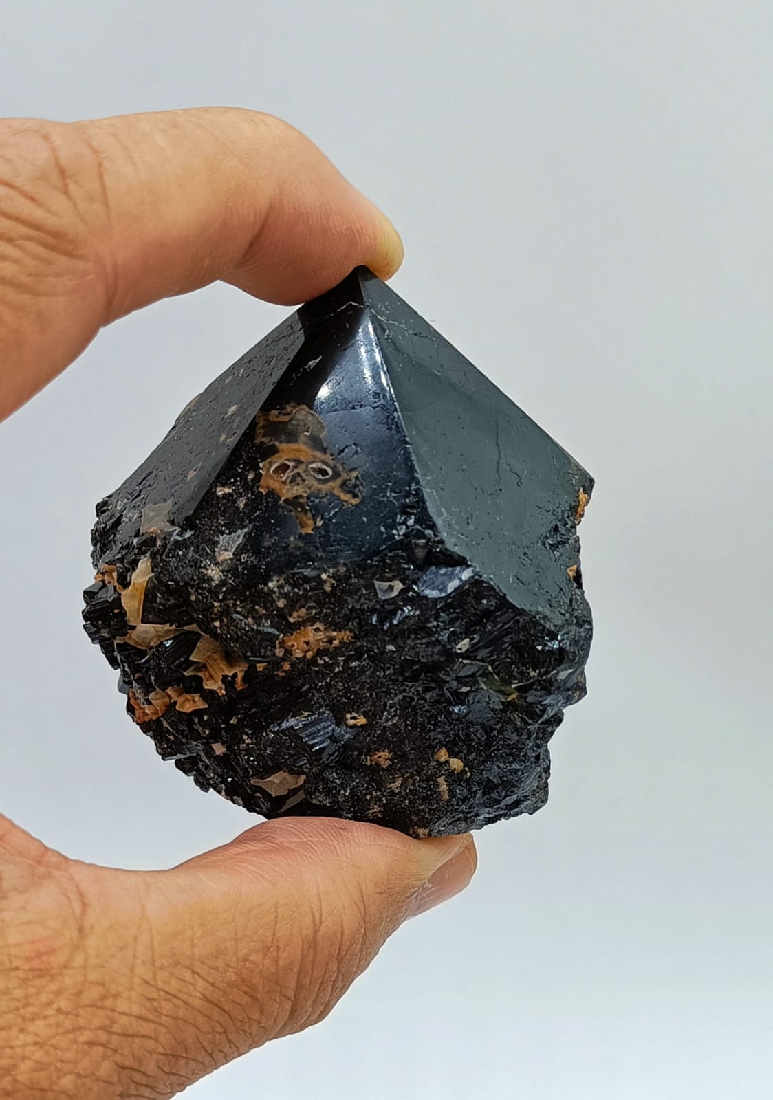 Black Tourmaline Top Point Polished - Crystal Wellness