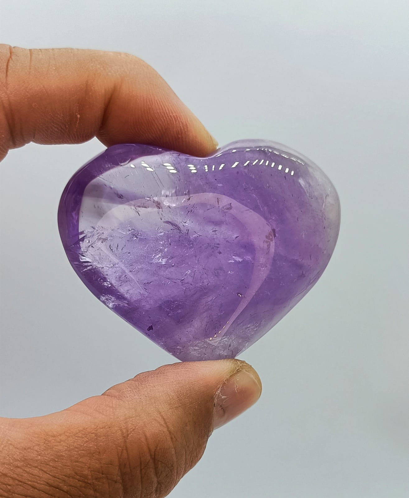 Amethyst AAA Heart Shape Crystal Wellness