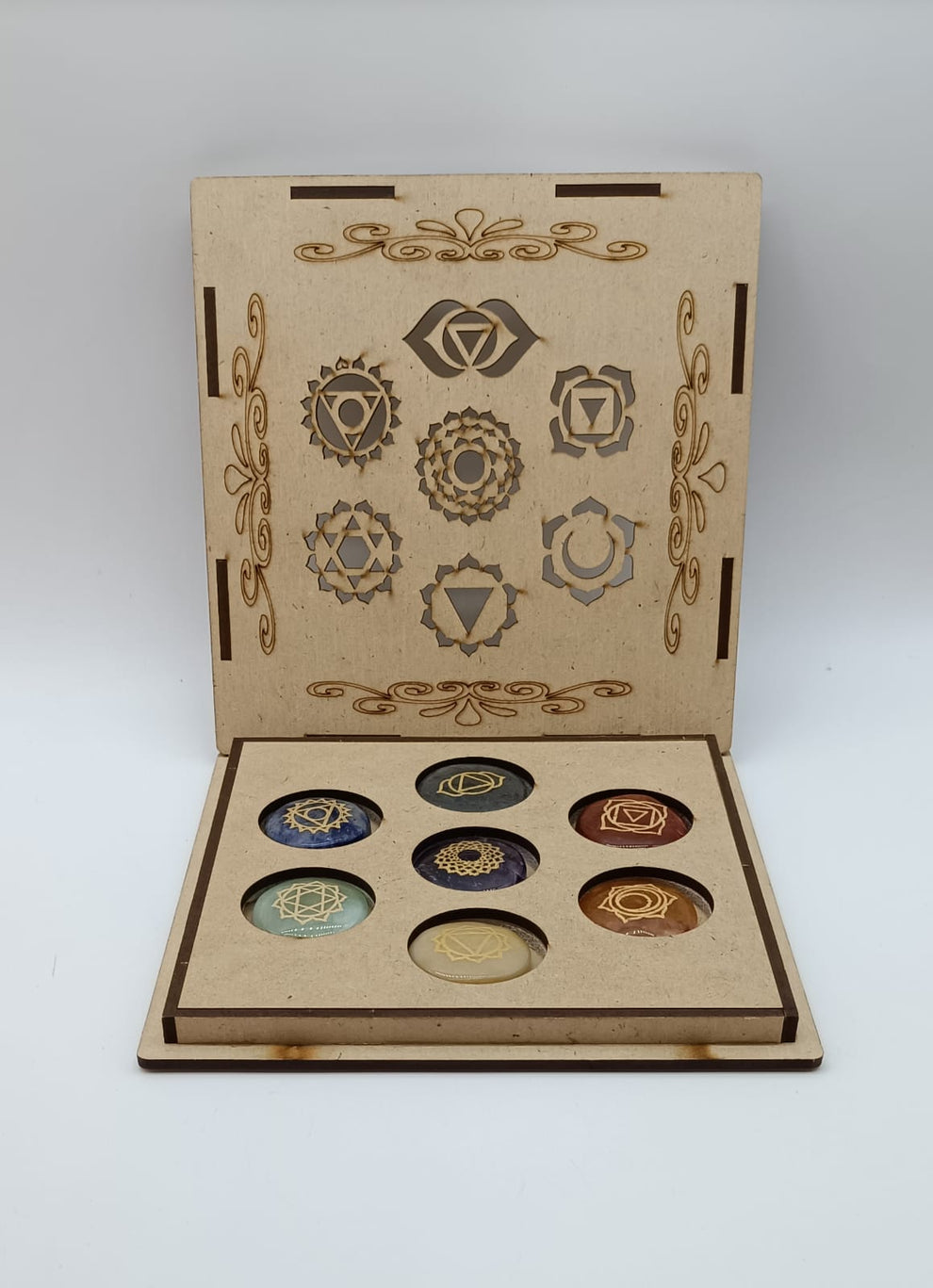 Chakra Crystals Set in Wooden Box - Healing Crystals Set – Crystal Wellness