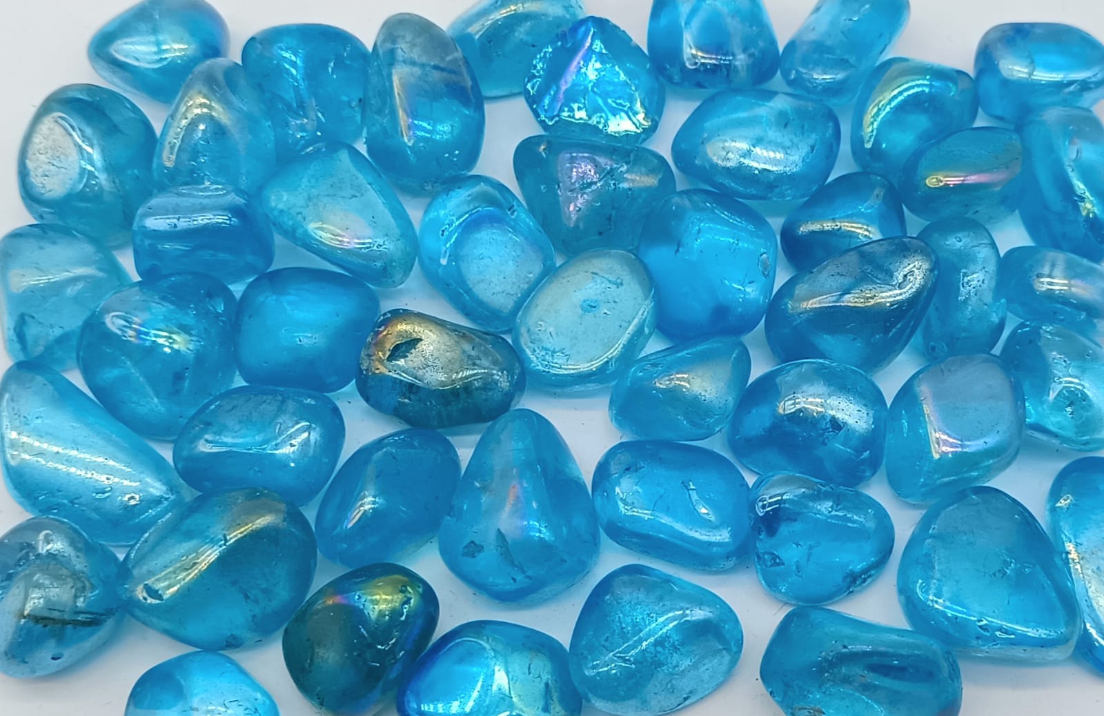 Blue Aura Quartz Tumbled Stone