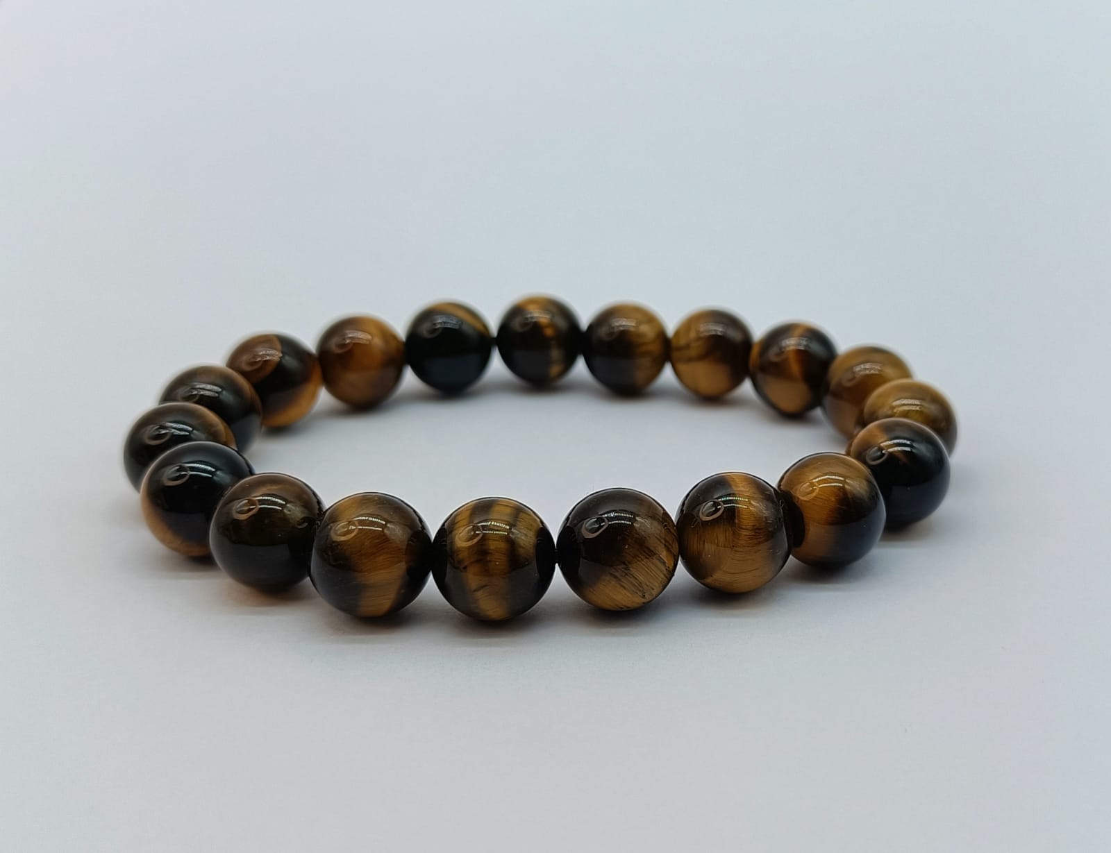 Tiger's Eye Bead Bracelet Crystal Wellness