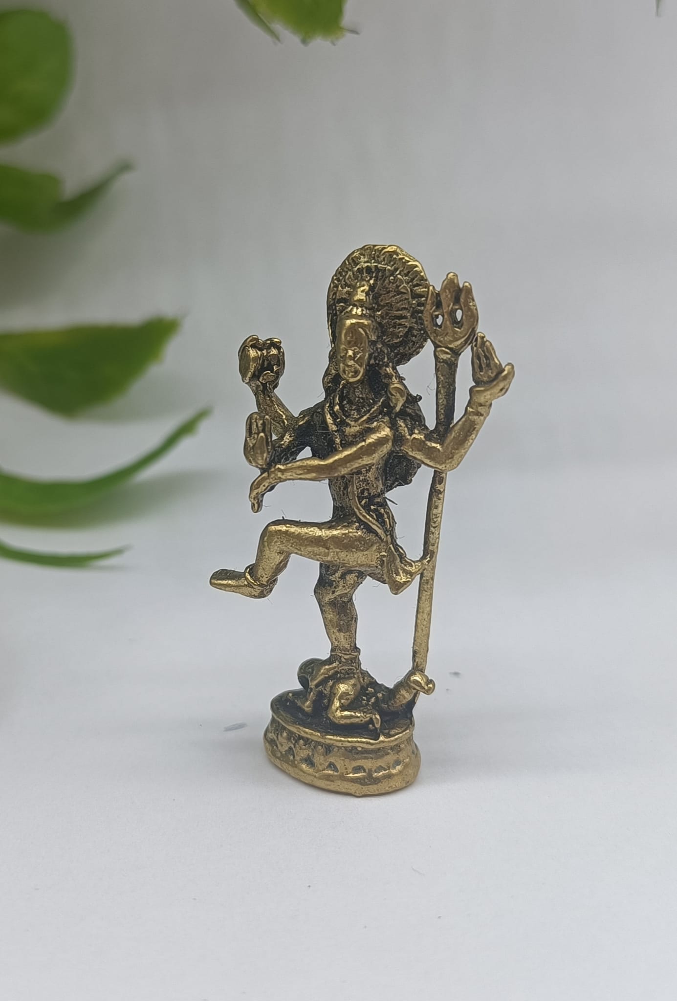 Brass Statue Shiva 40mm x 20mm Crystal Wellness