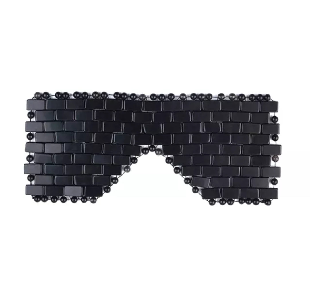 Black Obsidian Eye Mask Crystal Wellness
